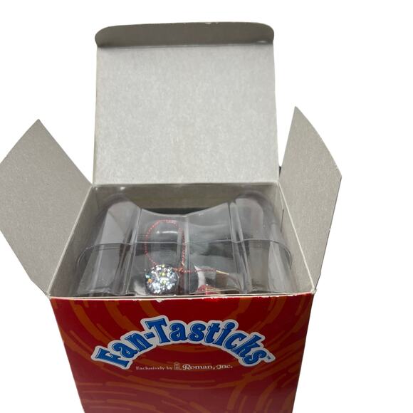 Roman Inc Fan-Tasticks Snowman with Spinning Fan Lights 1990's Christmas Holiday - Picture 6 of 16